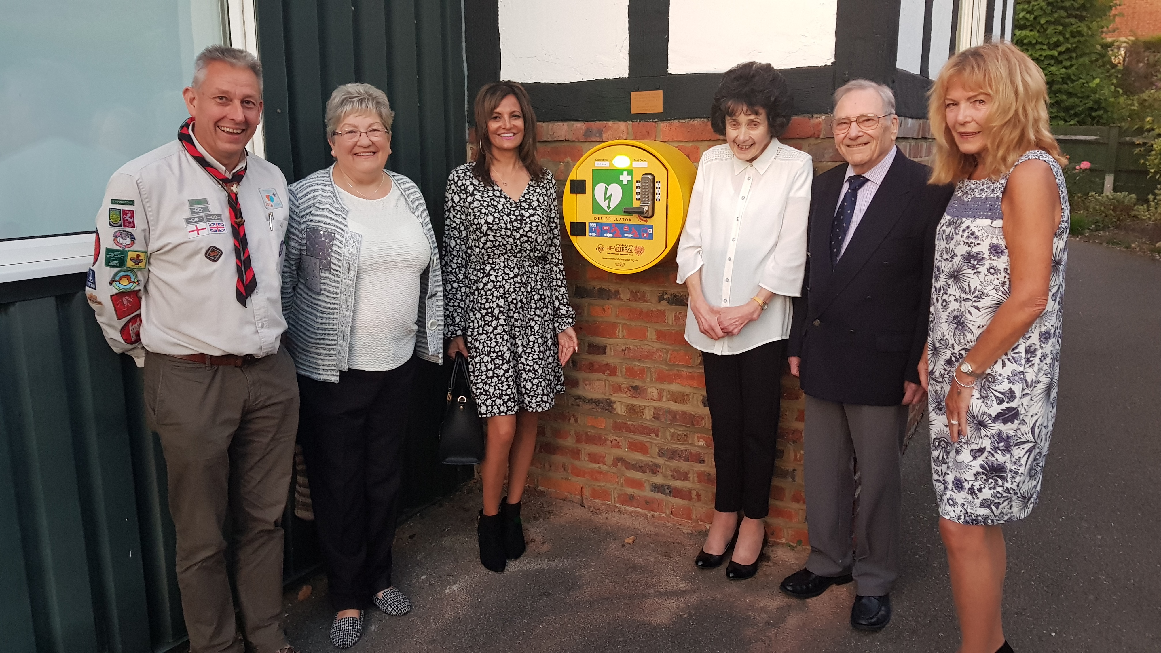 Unveiling of defibrillator at Kennington WI Hall